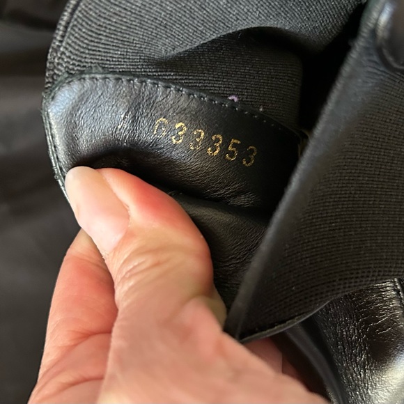 SOLD CHANEL black leather ankle boots size logo 38.5 8.5 - Picture 11 of 11